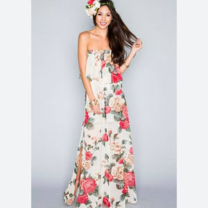 Show Me Your Mumu NEW Women's Size Large Wedding Roses Maxi Slip Dress NWT $164